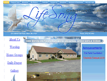 Tablet Screenshot of lifesongchristianchurch.org